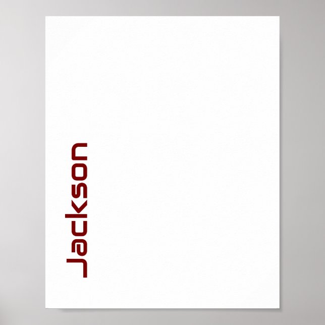 Create Your Own Matte Poster (Front)