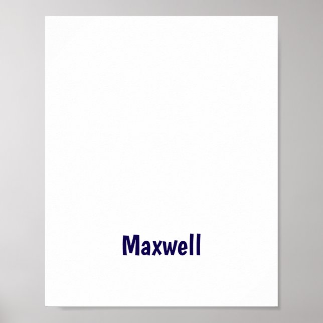Create Your Own Matte Poster	 Poster (Front)