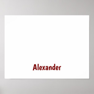 Create Your Own Matte Value Paper Poster