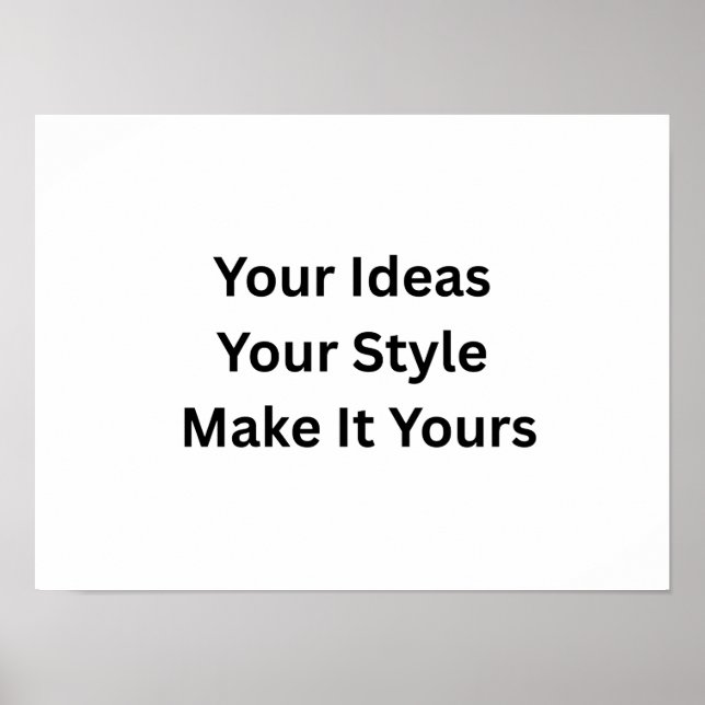 Create Your Own Matte Value Paper  Poster (Front)
