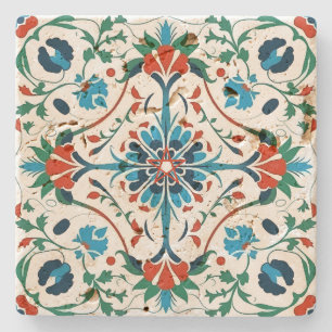 Create Your Own Mediterranean Yule Blossoms Stone Coaster