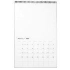 Create Your Own Medium 12 Month Calendar