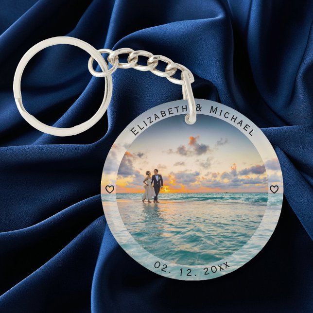 Create Your Own Memorable Newly Weds Wedding Photo Key Ring (Creator Uploaded)