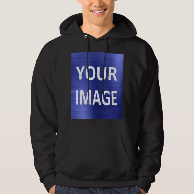 Create your own mens black Hoodie (Front)