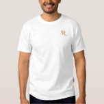 Create Your Own Mens Custom Personalised Monogram Embroidered T-Shirt<br><div class="desc">Create your own custom, personalised, comfortable, casual, loose fitting, heavyweight, 100% cotton, tagless, mens embroidered monogram / initials t-shirt. Simply type in your initial / monogram, to customise. Makes a great custom gift, for brother, son, father, husband, boyfriend, grandpa, godfather, godson, grandfather, grandson, groom, groomsman, nephew, cousin, uncle, dad, best...</div>