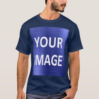 Create your own mens navy blue T-Shirt