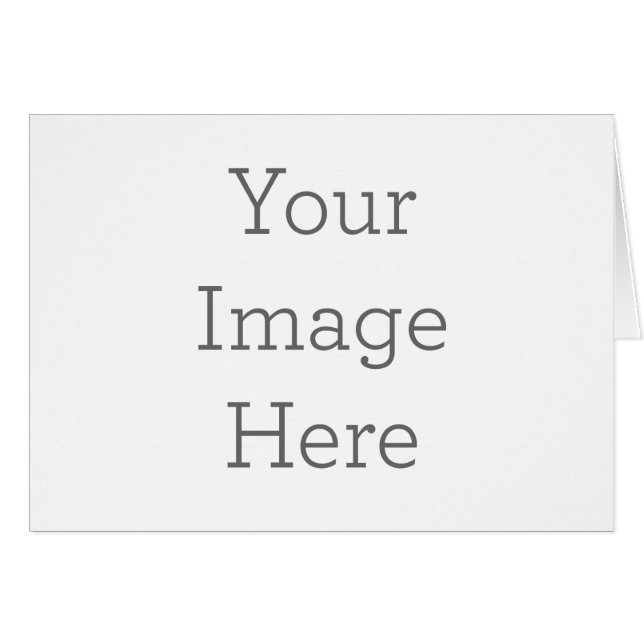 Small (10.2 cm x 14.2 cm) Folded Card (Front Horizontal)