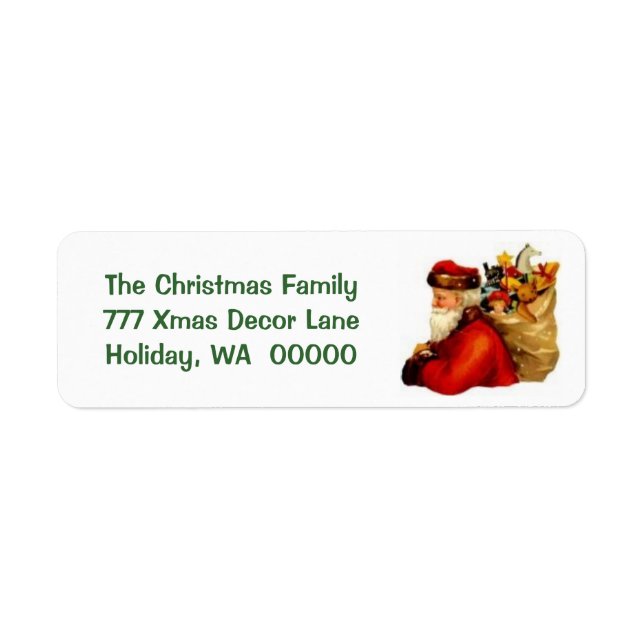 Create Your Own Merry Christmas Label Stickers (Front)