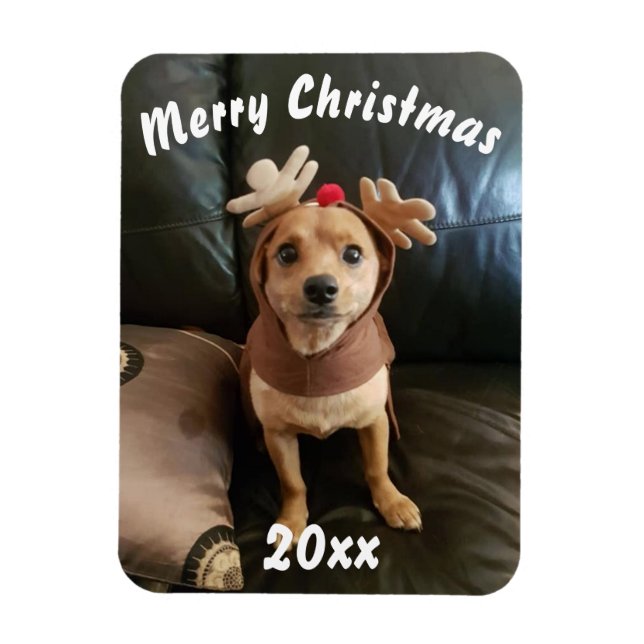 Create your own Merry Christmas magnet (Vertical)