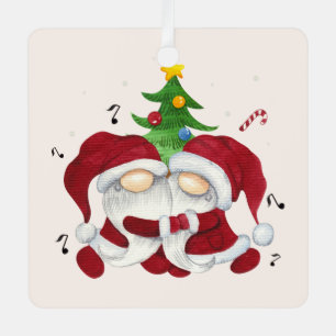 Create Your Own Merry Christmas Tree Hugger Gnomes Metal Tree Decoration