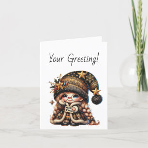 Create Your Own Merry Magical Christmas Gnome Holiday Card