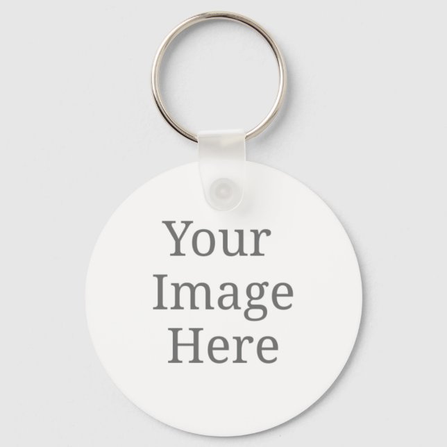 create your own metal circle keychain 2'' keychain (Front)