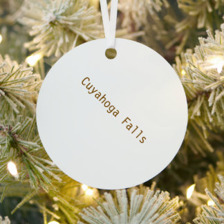 Create Your Own Metal Circle Ornament with Ribbon