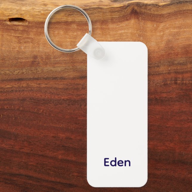 Create Your Own Metal Rectangle Keychain (Front)