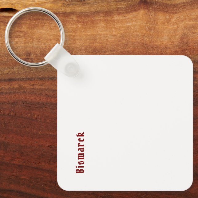 Create Your Own Metal Square Keychain (Front)
