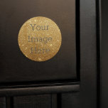 Create Your Own Metallic Gold Glitter Faux Foil Classic Round Sticker<br><div class="desc">Create your very own personalised sticker. Upload fun images cool designs inspirational text or even your company's logo. With this easy to use design tool it is as simple as that to make your image stick in someone's mind. Click personalise, you can simply change the text here - or to...</div>
