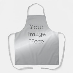 Create Your Own Metallic Platinum Silver Faux Foil Apron