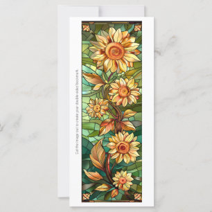 Create Your Own Metallic Sunflowers Bookmark