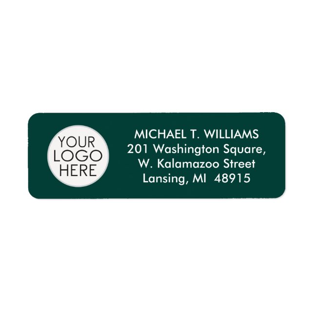 Create Your Own Michigan State Return Address Label (Front)