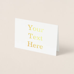 Create Your Own Mini 3.5" x 5" Foil Card