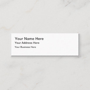 Create Your Own Mini Matte Business Cards