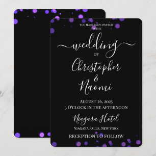 Create Your Own Minimalist Bokeh Edge Wedding Invitation