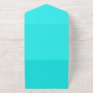 Create your own minimalist cyan all in one invitation
