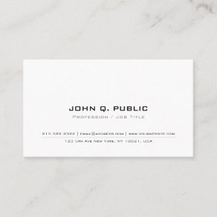 Create Your Own Minimalist Simple Modern Elegant Business Card