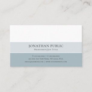 Create Your Own Minimalistic Elegant Modern Design Business Card