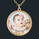 Create your own miss steal your heart necklace<br><div class="desc">Personalised, photo necklace for grandmother, wife and daughter. The perfect gift for Mum on Mother's Day. Your loved ones can wear it close to her heart and think of her every time she looks down at it. A personalised photo necklace is: -A unique gift that will be cherished for years...</div>