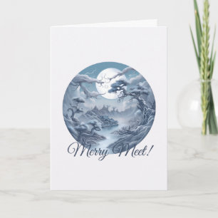 Create Your Own Misty Blue Landscape  Card