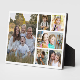 Create Your Own Modern 6 Family Photo Collage Plaque
