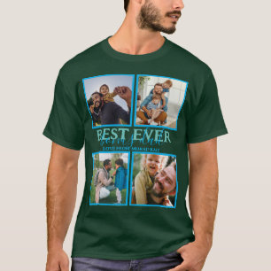Create your own Modern Bonus Dad 4 Photo Collage T-Shirt