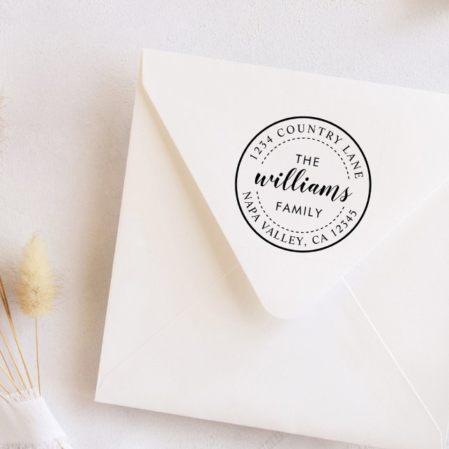 Create Your Own Modern Calligraphy Return Address Self-inking Stamp (Creator Uploaded)