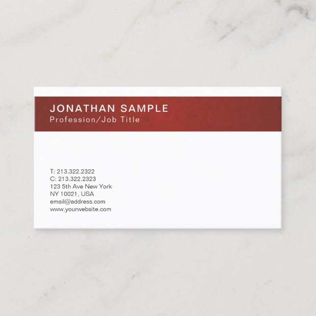 Create Your Own Modern Classy Design Business Card (Front)