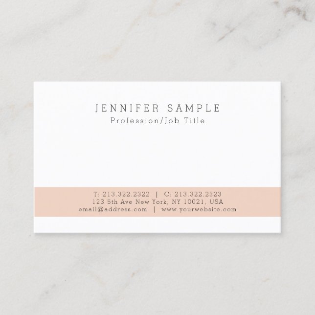 Create Your Own Modern Elegant Simple Design Business Card (Front)