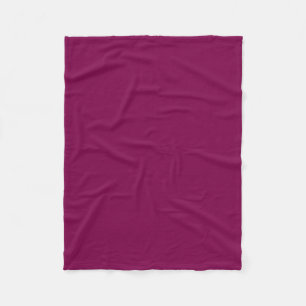 Create Your Own Modern Elegant Solid Colour Wine Fleece Blanket