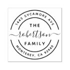 Create Your Own Modern Family Name Return Address