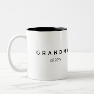 create your own Modern Love You Grandpa Two-Tone Coffee Mug