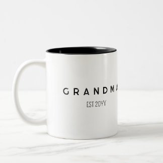 create your own Modern Love You Grandpa Two-Tone Coffee Mug