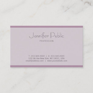 Create Your Own Modern Minimalist Elegant Template Business Card