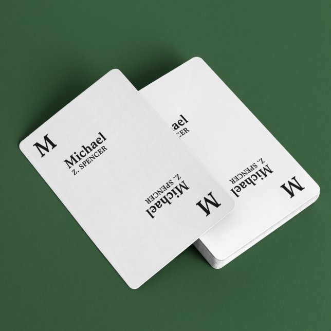 Create your own modern minimalist simple custom playing cards (simple and stylish)