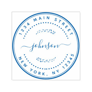 Create Your Own Modern Name Return Address Self-inking Stamp