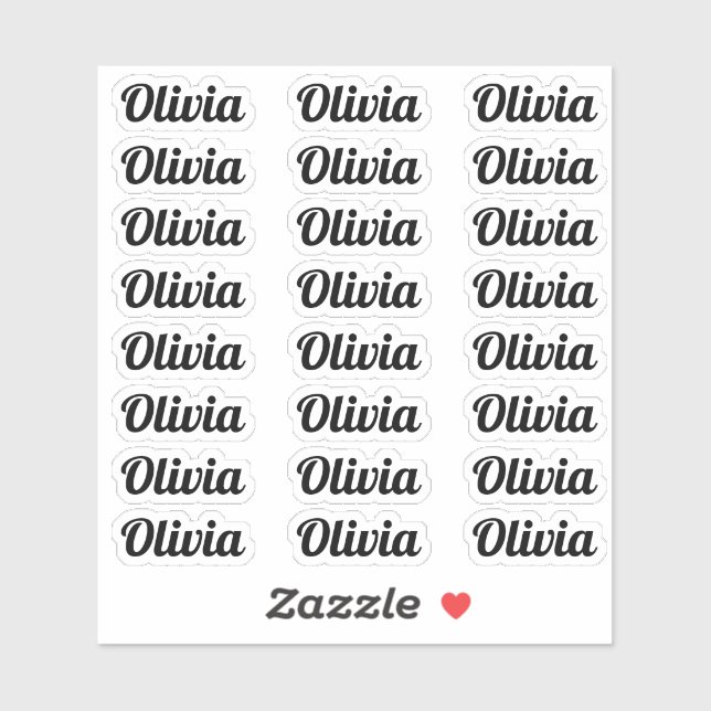 Create Your Own Modern Personalised Script Name (Sheet)