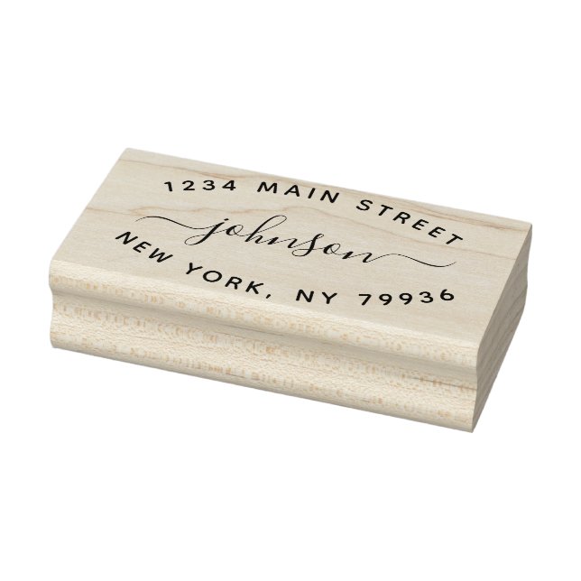 Create Your Own Modern Return  Address Rubber Stamp (Stamp)