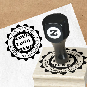 Create Your Own Modern Round Return Address Rubber Stamp