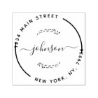 Create Your Own Modern Round Return Address