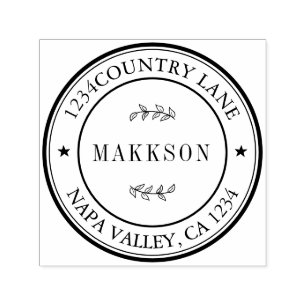 Create Your Own Modern Round Return  Self-inking S Self-inking Stamp