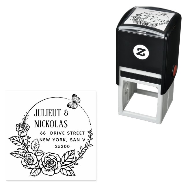 Create Your Own Modern Round  Self-inking Stamp (In Situ)