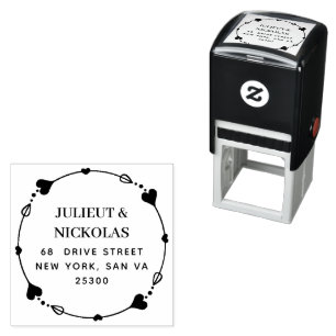 Create Your Own Modern Round Self-inking Stamp